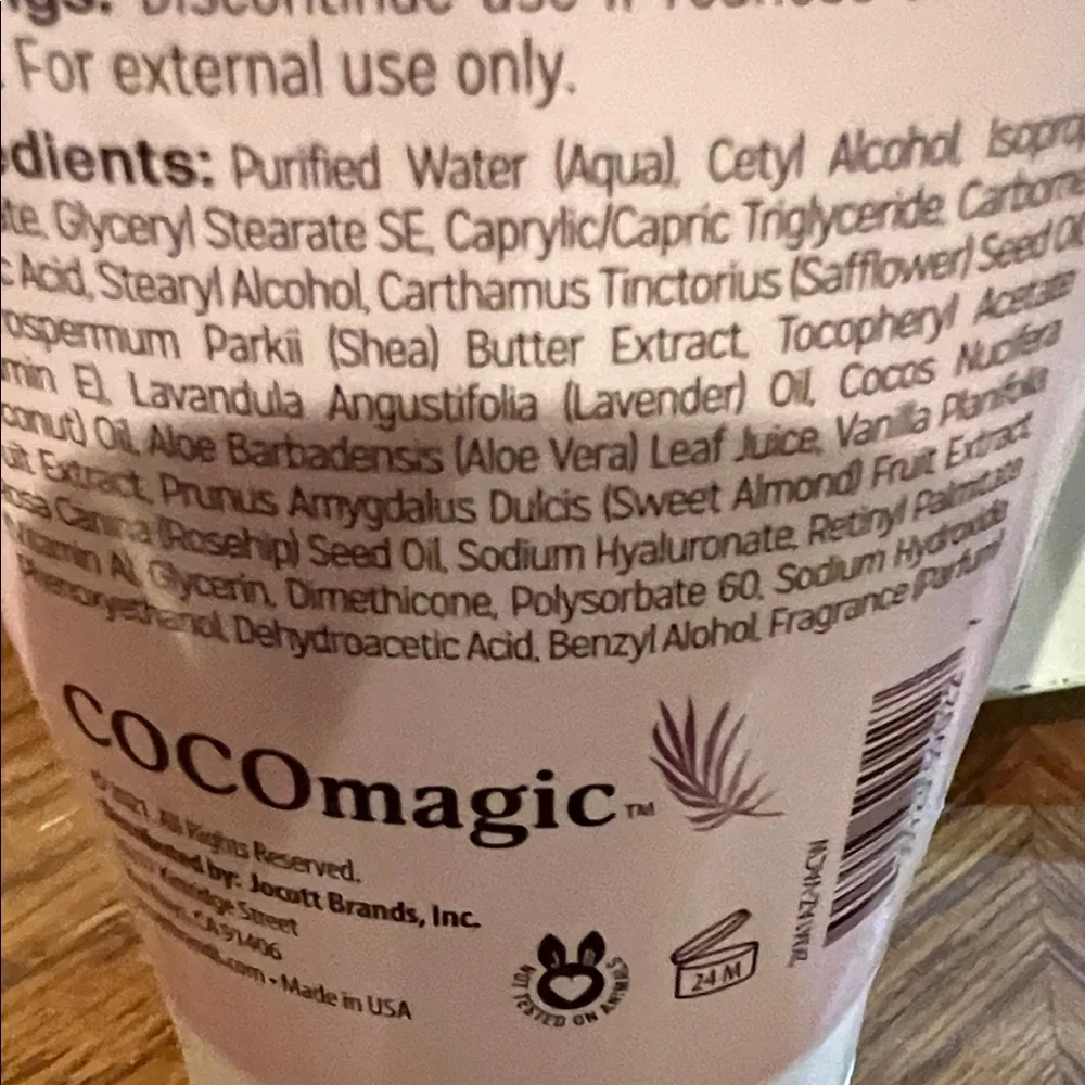 COCOmagic Coconut Rose Hand Cream & A La Maison Honeysuckle Lotion